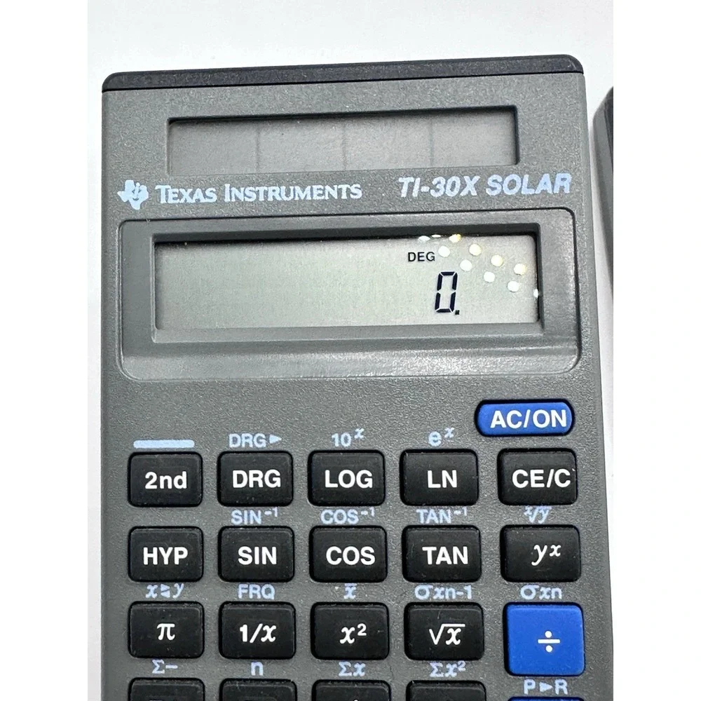 VTG 1995 Texas Instruments TI-30Xa Solar Calculator ‎ w/ Cover Tested & Works
